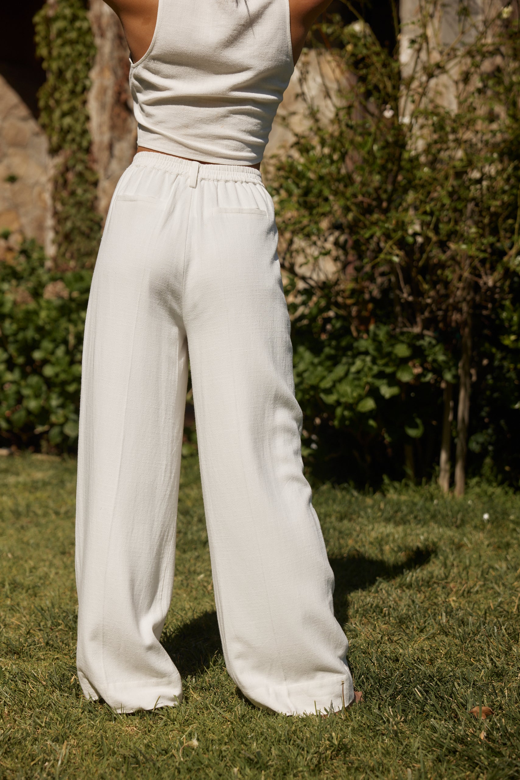 Diane White Linen Trouser