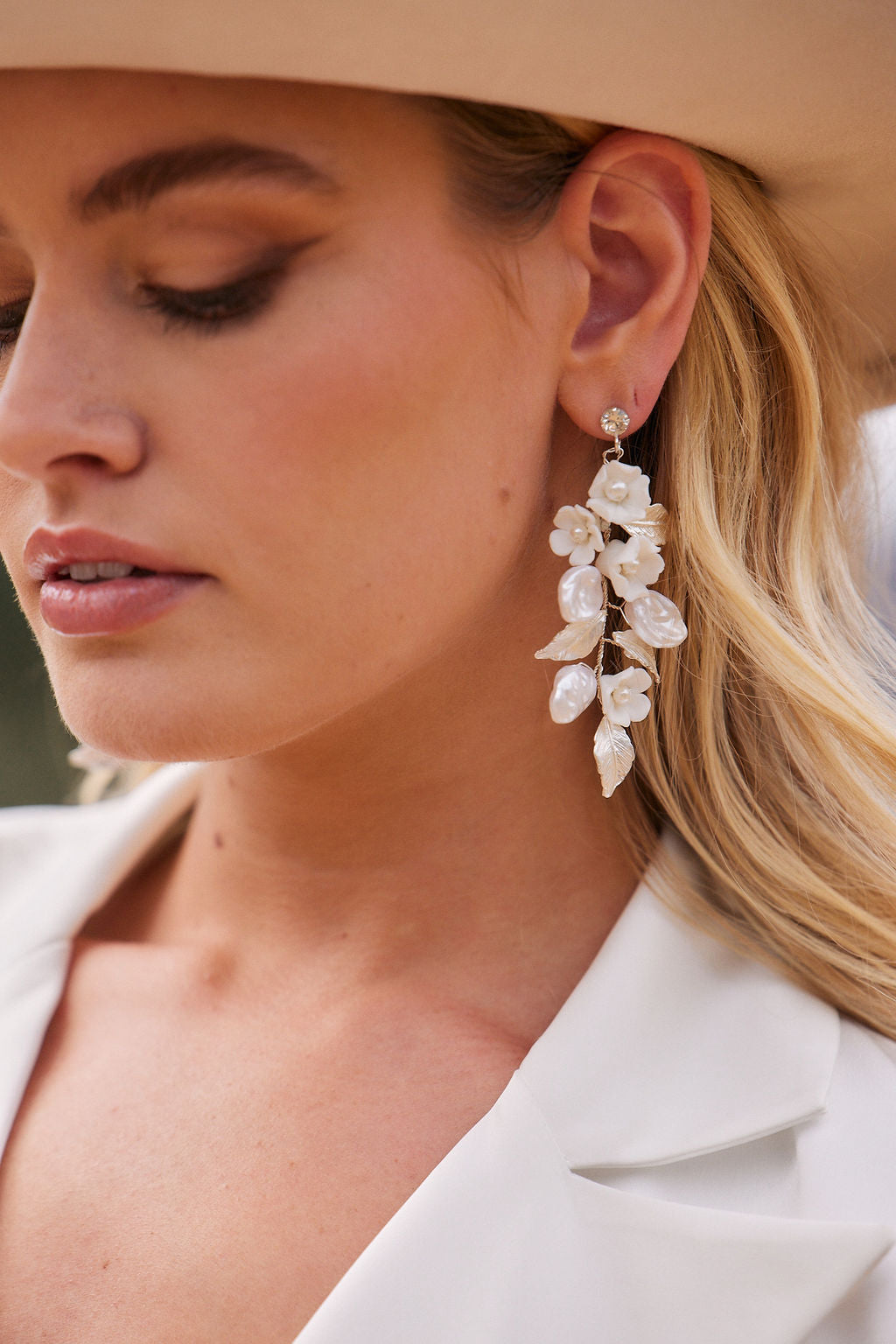 Buy White Earrings for Women by ABDESIGNS Online | Ajio.com